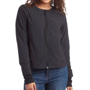 The North Face Mountain Sweatshirt Collarless Full-Zip Jacket, Black, Size S